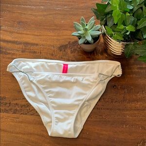 VS White and Silver Bikini Bottoms